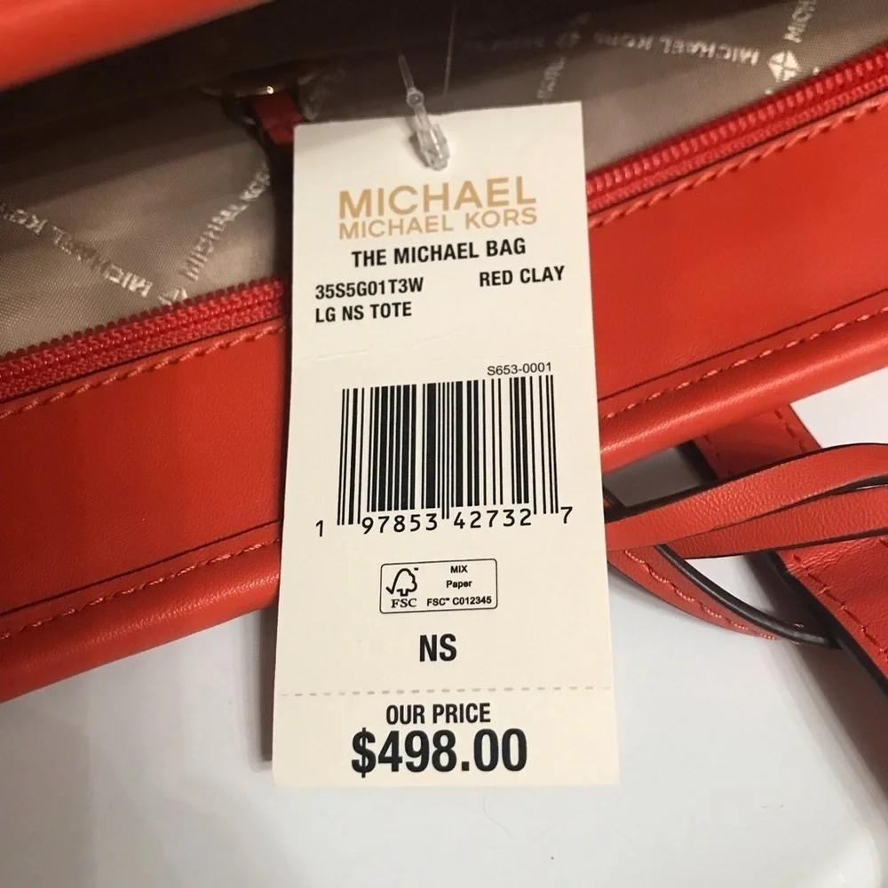 NWT Michael Kors The Michael Ombré Straw Tote Bag
